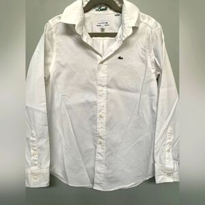 Lacoste white dress shirt Boys 10
